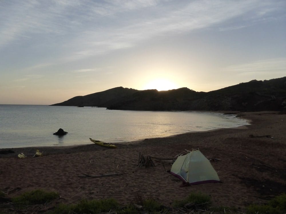 kayak en menorca