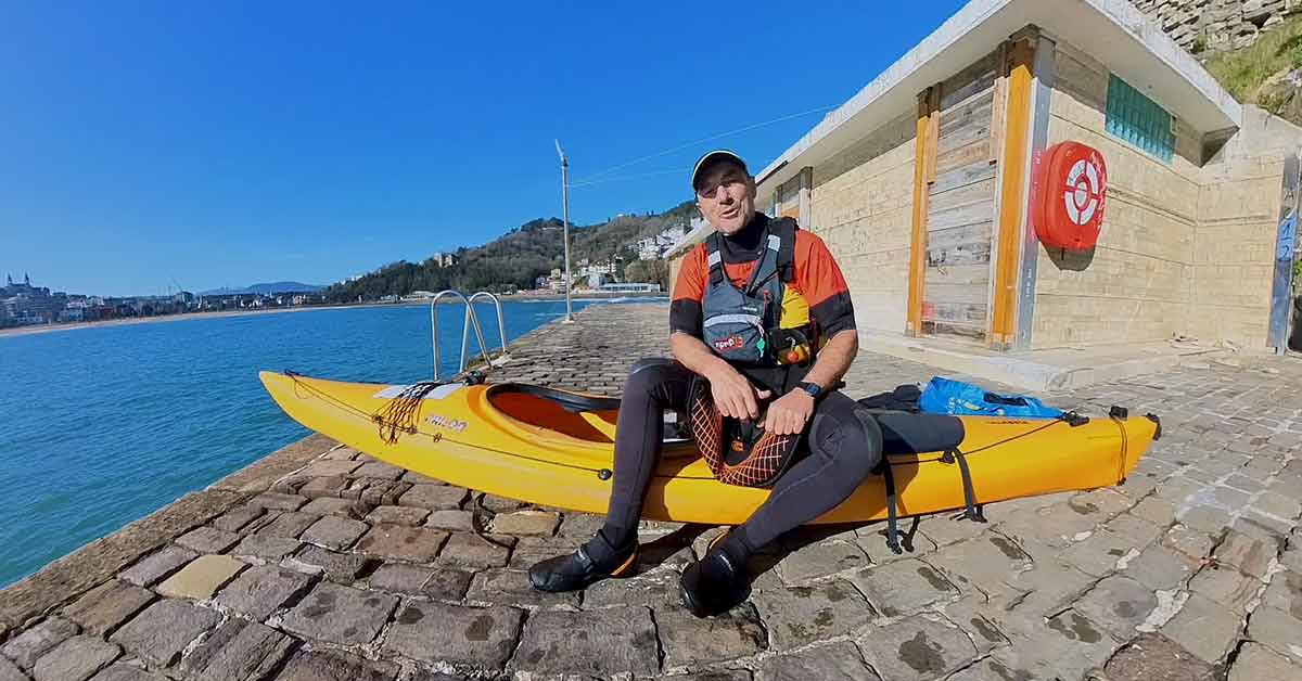 kayak en isla