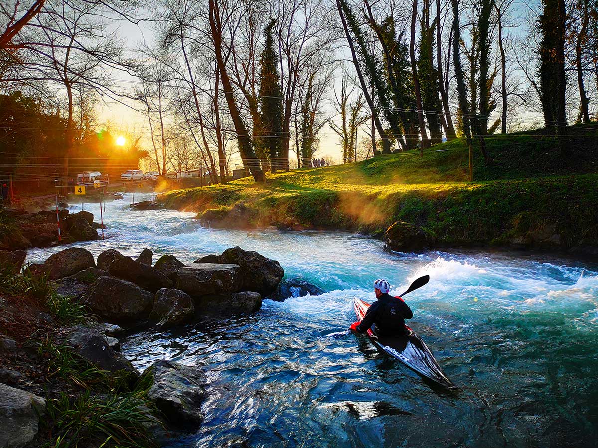 Kayak aguas bravas Slalom